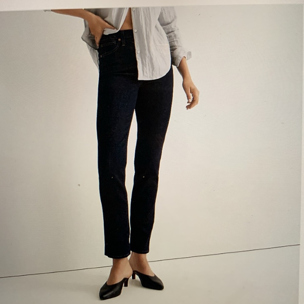 Madewell mid-rise stovepipe jeans